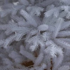 7 Ft. Pre-Lit Artificial White California Spruce Christmas Tree With 440 Color Changing LED Lights -Holiday Glow Store nearly natural pre lit christmas trees t4802 4f 1000