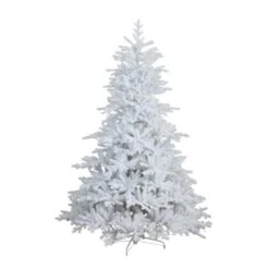 7 Ft. Pre-Lit Artificial White California Spruce Christmas Tree With 440 Color Changing LED Lights