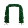 8 Ft. Pre-Lit Holiday Green Pine Archway Artificial Christmas Tree With 650 Multi-function Warm White LED Lights -Holiday Glow Store nearly natural pre lit christmas trees t4841 64 1000