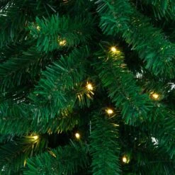 8 Ft. Pre-Lit Holiday Green Pine Archway Artificial Christmas Tree With 650 Multi-function Warm White LED Lights 14 8 Ft. Pre-Lit Holiday Green Pine Archway Artificial Christmas Tree With 650 Multi-function Warm White LED Lights -Holiday Glow Store nearly natural pre lit christmas trees t4841 fa 1000