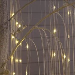 7 Ft. Pre-Lit Artificial White Willow Tree With 400-Cool White LED Light -Holiday Glow Store nearly natural pre lit christmas trees t5207 1f 1000