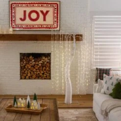 7 Ft. Pre-Lit Artificial White Willow Tree With 400-Cool White LED Light -Holiday Glow Store nearly natural pre lit christmas trees t5207 31 1000