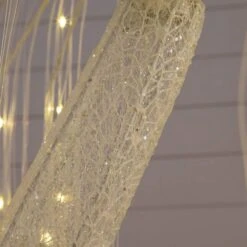 7 Ft. Pre-Lit Artificial White Willow Tree With 400-Cool White LED Light -Holiday Glow Store nearly natural pre lit christmas trees t5207 fa 1000