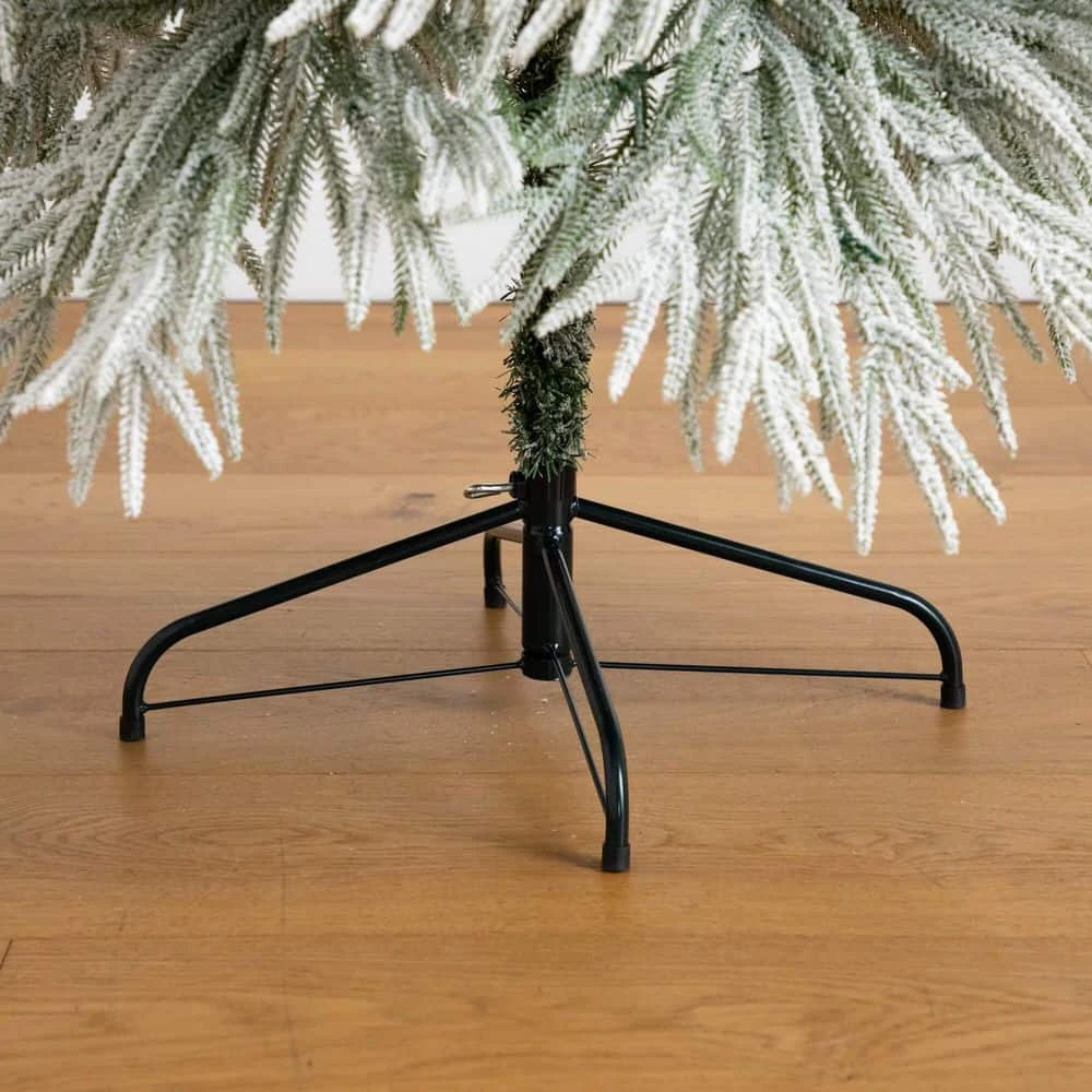 7 Ft. Flocked Down Swept Artificial Christmas Tree With 300-LED Lights 8 7 Ft. Flocked Down Swept Artificial Christmas Tree With 300-LED Lights - Image 6