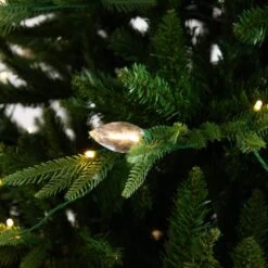 6 Ft. Pre-Lit Artificial Luxembourg Pine Christmas Tree With 250-Multicolored Traditional Bulb LED Lights -Holiday Glow Store nearly natural pre lit christmas trees t5246 1f 1000