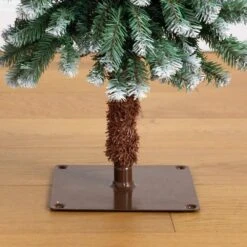 3 Ft. 4 Ft. 5 Ft. Pre-Lit Frosted Artificial Christmas Tree Set With Warm LED Lights - (Set Of 3) -Holiday Glow Store nearly natural pre lit christmas trees t5248 76 1000