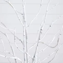 4 Ft. 5 Ft. 6 Ft. Pre-Lit Artificial White Birch Trees - (Set Of 3) -Holiday Glow Store nearly natural pre lit christmas trees t5354 76 1000