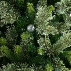 7.5 Ft. Artificial Christmas Tree With 450-Warm White Clear Globe Bulbs And LED Lights -Holiday Glow Store nearly natural pre lit christmas trees t5379 1f 1000