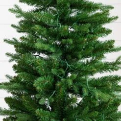 4.5 Ft. Pre-Lit Artificial Christmas Tree In Decorative Planter With 60-Clear LED Lights -Holiday Glow Store nearly natural pre lit christmas trees t5390 1f 1000