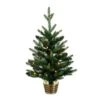 2 Ft. Pre-Lit Artificial Classic Christmas Tree With 35-Warm White LED Lights In Gold Decorative Planter 1 2 Ft. Pre-Lit Artificial Classic Christmas Tree With 35-Warm White LED Lights In Gold Decorative Planter -Holiday Glow Store nearly natural pre lit christmas trees t5407 64 1000