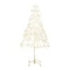 4 Ft. Pre-Lit Artificial White Starburst Tree With 800-Fairy Warm White LED Lights
