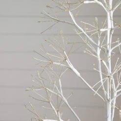 6 Ft. Pre-Lit White Starburst Artificial Christmas Tree With 1680-Fairy Warm White LED Lights -Holiday Glow Store nearly natural pre lit christmas trees t5412 4f 1000