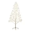 6 Ft. Pre-Lit White Starburst Artificial Christmas Tree With 1680-Fairy Warm White LED Lights -Holiday Glow Store nearly natural pre lit christmas trees t5412 64 1000