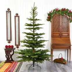 7.5 Ft. Layered Washington Spruce Artificial Christmas Tree -Holiday Glow Store nearly natural unlit christmas trees t2007 31 1000
