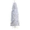 7 Ft. Slim White Artificial Christmas Tree With 995 Bendable Branches -Holiday Glow Store nearly natural unlit christmas trees t4501 64 1000