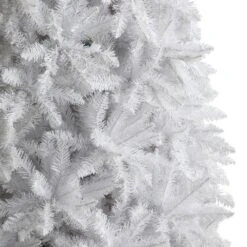 12 Ft. Slim White Artificial Christmas Tree With 3235 Bendable Branches -Holiday Glow Store nearly natural unlit christmas trees t4503 4f 1000