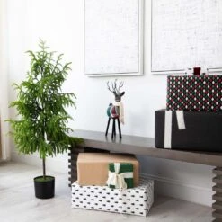 4 Ft. Artificial Norfolk Pine Christmas Tree -Holiday Glow Store nearly natural unlit christmas trees t4708 31 1000