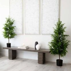 4 Ft. Artificial Norfolk Pine Christmas Tree -Holiday Glow Store nearly natural unlit christmas trees t4708 66 1000