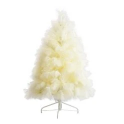 4 Ft. Unlit White Pampas Grass Artificial Christmas Tree