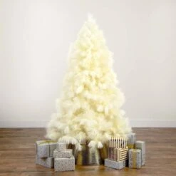 6 Ft. Unlit White Pampas Grass Artificial Christmas Tree 25 6 Ft. Unlit White Pampas Grass Artificial Christmas Tree -Holiday Glow Store nearly natural unlit christmas trees t4784 31 1000
