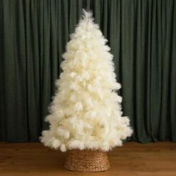 6 Ft. Unlit White Pampas Grass Artificial Christmas Tree 22 6 Ft. Unlit White Pampas Grass Artificial Christmas Tree -Holiday Glow Store nearly natural unlit christmas trees t4784 44 1000