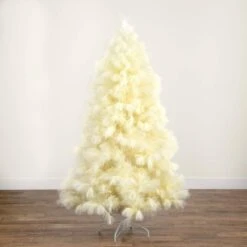 6 Ft. Unlit White Pampas Grass Artificial Christmas Tree 20 6 Ft. Unlit White Pampas Grass Artificial Christmas Tree -Holiday Glow Store nearly natural unlit christmas trees t4784 4f 1000