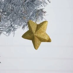 5 Ft. Artificial Silver Tinsel Holiday Santa's Hat Christmas Tree With Star Topper 12 5 Ft. Artificial Silver Tinsel Holiday Santa's Hat Christmas Tree With Star Topper -Holiday Glow Store nearly natural unlit christmas trees t4795 1f 1000