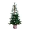 5 Ft. Artificial Woodland Fir Christmas Tree In Decorative Planter -Holiday Glow Store nearly natural unlit christmas trees t4796 64 1000