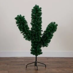 4 Ft. Artificial Cactus Christmas Tree -Holiday Glow Store nearly natural unlit christmas trees t4797 fa 1000