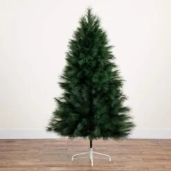 6 Ft. Unlit Green Pampas Grass Artificial Christmas Tree -Holiday Glow Store nearly natural unlit christmas trees t5214 44 1000