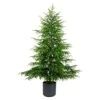 6 Ft. Artificial Real Touch Norfolk Island Pine Christmas Tree With Natural Look 2 6 Ft. Artificial Real Touch Norfolk Island Pine Christmas Tree With Natural Look -Holiday Glow Store nearly natural unlit christmas trees t5369 64 1000
