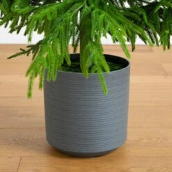 7 Ft. Artificial Real Touch Norfolk Island Pine Christmas Tree With Natural Look -Holiday Glow Store nearly natural unlit christmas trees t5371 44 1000