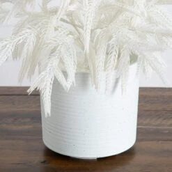 2 Ft. Artificial Real Touch White Norfolk Island Pine Christmas Tree With Natural Look -Holiday Glow Store nearly natural unlit christmas trees t5376 1f 1000