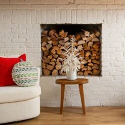 2 Ft. Artificial Real Touch White Norfolk Island Pine Christmas Tree With Natural Look -Holiday Glow Store nearly natural unlit christmas trees t5376 31 1000