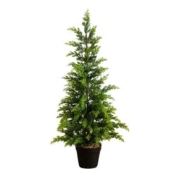 3 Ft. Artificial Cypress Topiary Christmas Tree