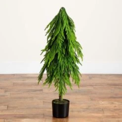 3 Ft. Artificial Real Touch Down Swept Norfolk Pine Tree With Natural Look 12 3 Ft. Artificial Real Touch Down Swept Norfolk Pine Tree With Natural Look -Holiday Glow Store nearly natural unlit christmas trees t5396 44 1000