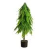3 Ft. Artificial Real Touch Down Swept Norfolk Pine Tree With Natural Look 2 3 Ft. Artificial Real Touch Down Swept Norfolk Pine Tree With Natural Look -Holiday Glow Store nearly natural unlit christmas trees t5396 64 1000