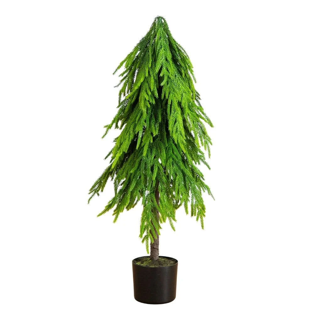 3 Ft. Artificial Real Touch Down Swept Norfolk Pine Tree With Natural Look 3 3 Ft. Artificial Real Touch Down Swept Norfolk Pine Tree With Natural Look