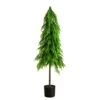 5 Ft. Artificial Real Touch Down Swept Norfolk Pine Tree With Natural Look 2 5 Ft. Artificial Real Touch Down Swept Norfolk Pine Tree With Natural Look -Holiday Glow Store nearly natural unlit christmas trees t5398 64 1000