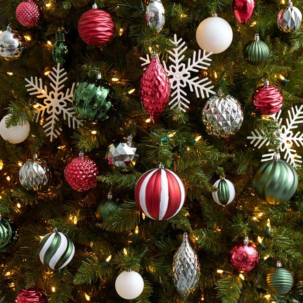 Holiday Glow Store -Holiday Glow Store nearly natural christmas ornament sets d1034 31 1000